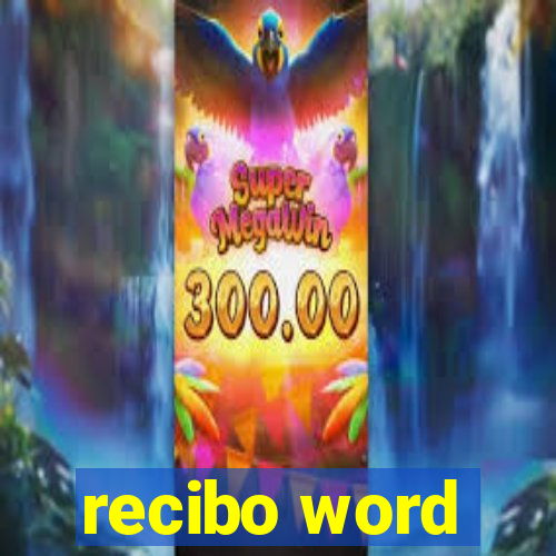 recibo word